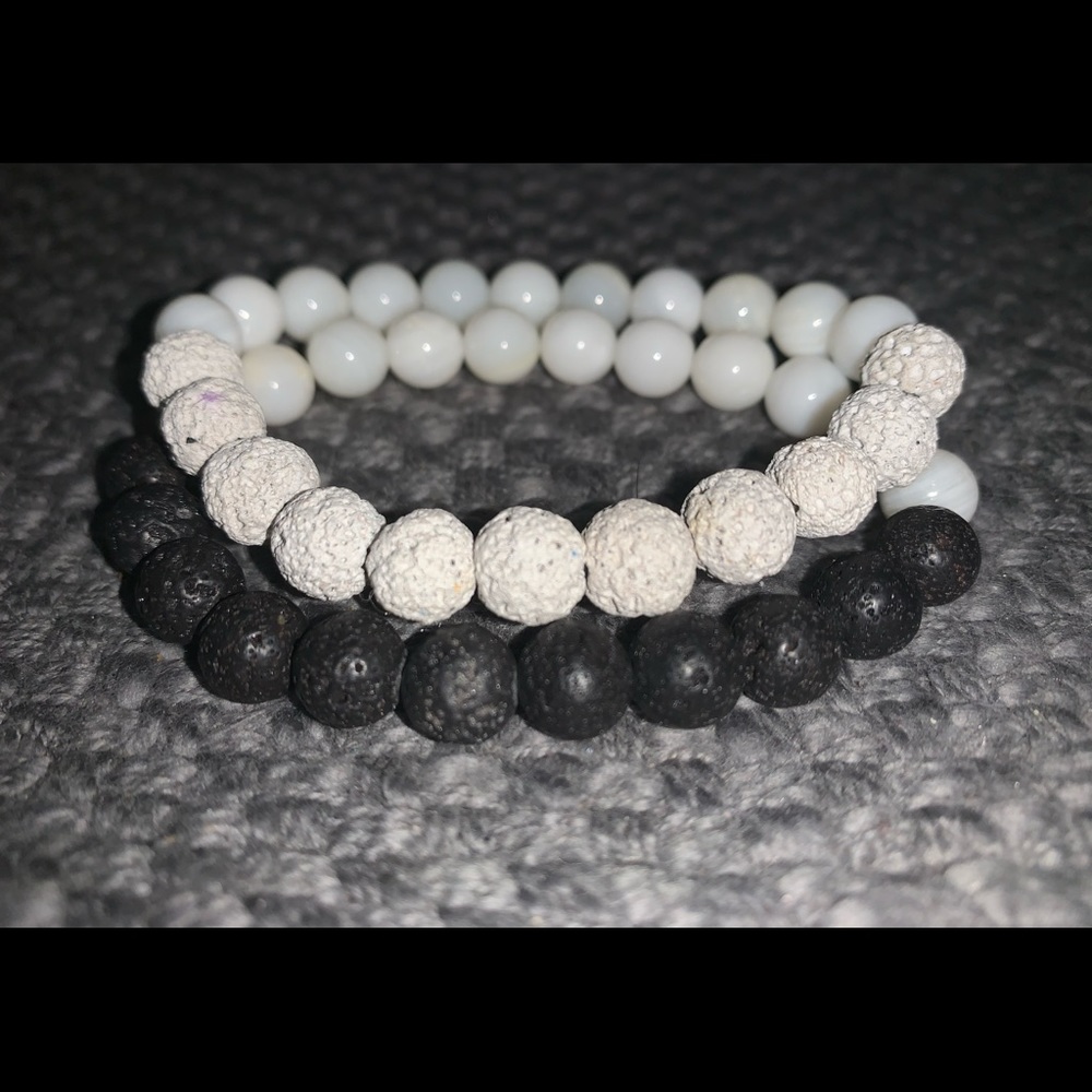Essential Oil Diffuser Bracelet Stack - Picture 2 of 4